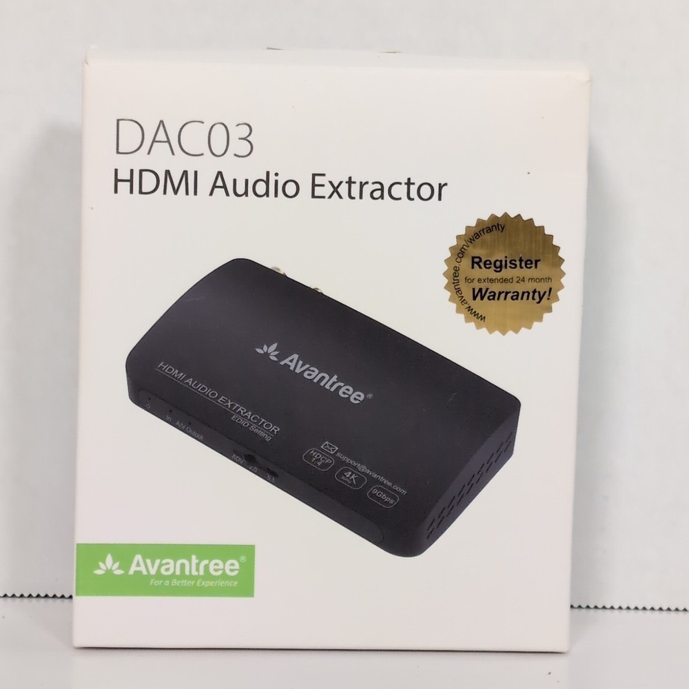 DAC03 HDMI Audio Extractor 1080P 4KUHD DAC03 By‎ Avantree